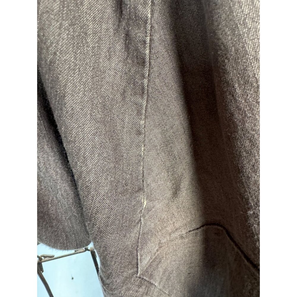 Larry Levine Womens Stretch Pants 16W Brown Cotton Blend Made In Cambodia - Picture 7 of 16